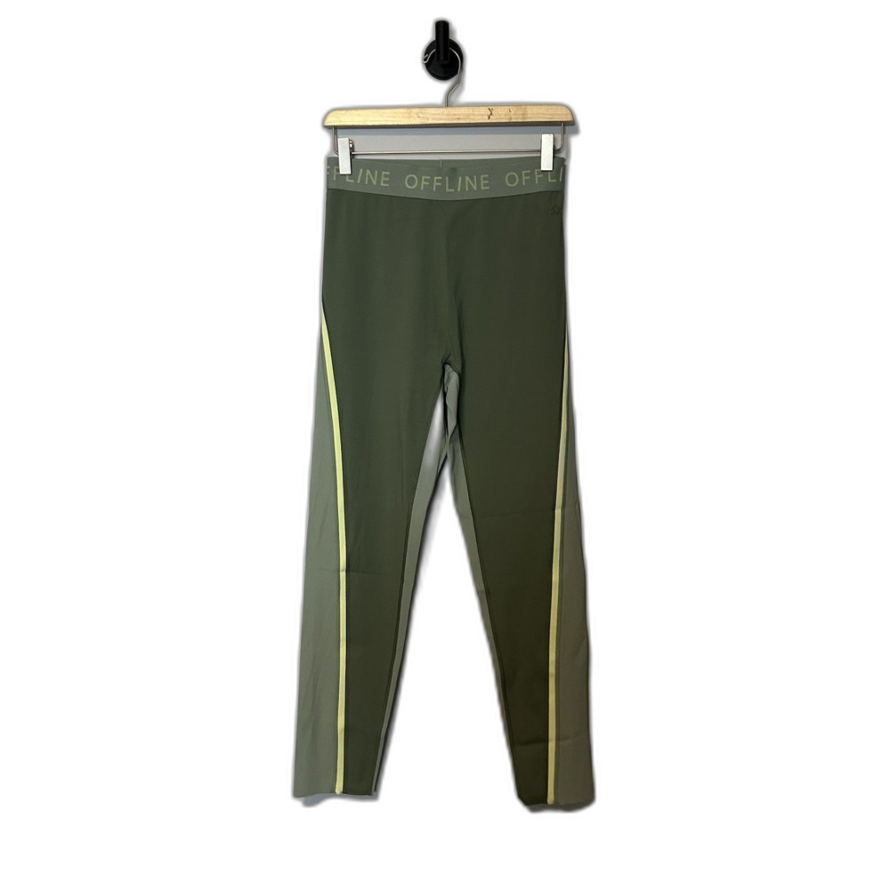 Offline By Aerie Womens Athletic Leggings Size Large Green Workout Stretchy